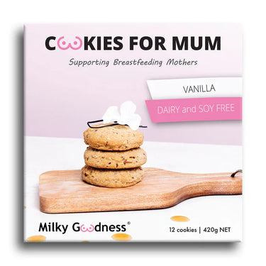 Vanilla Lactation Cookies (Dairy & Soy Free) Lactation Cookies from Milky Goodness maternity store australia